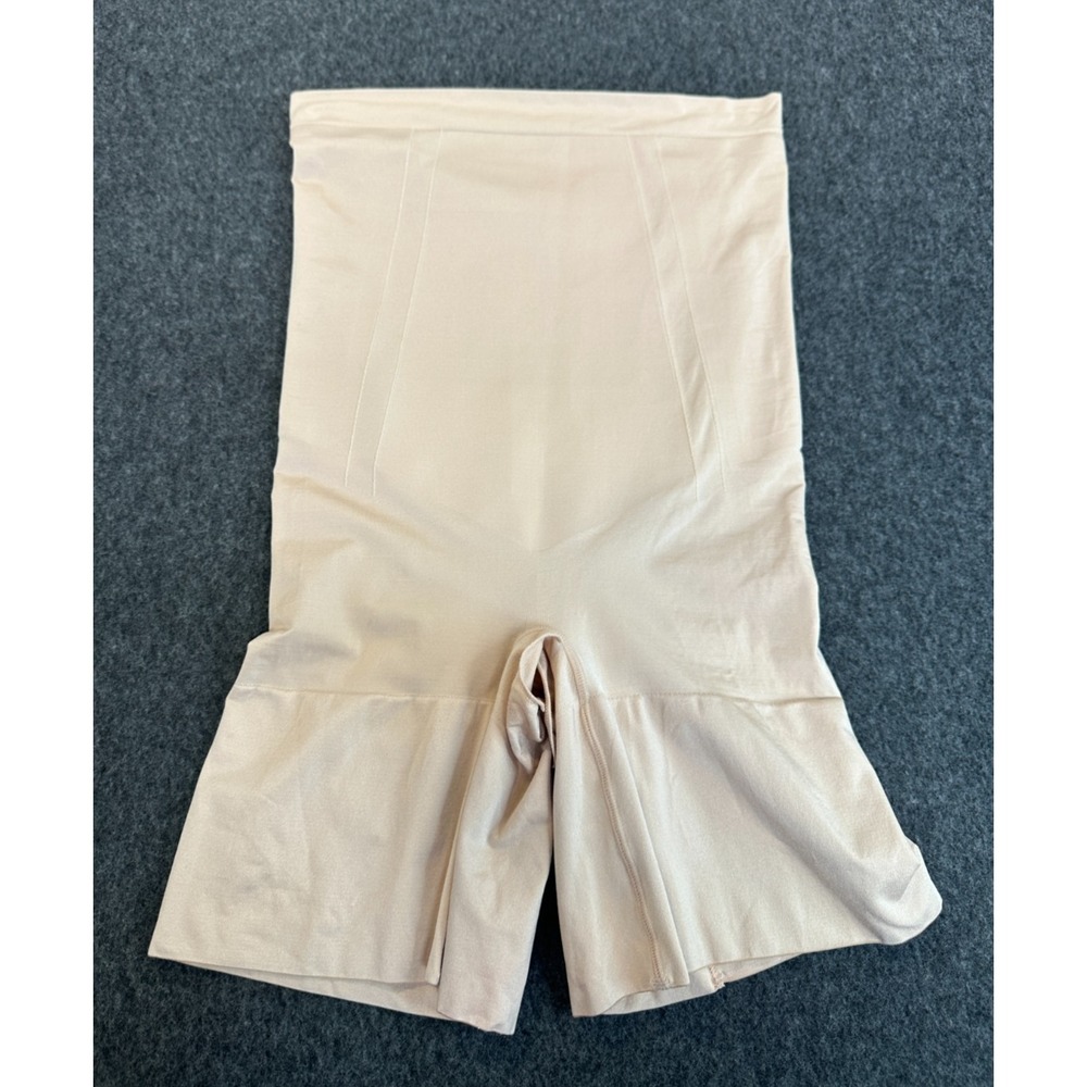 Spanx Shapewear Oncore High-Waisted Mid-Thigh Short Nude Compression Size Large - Picture 3 of 14